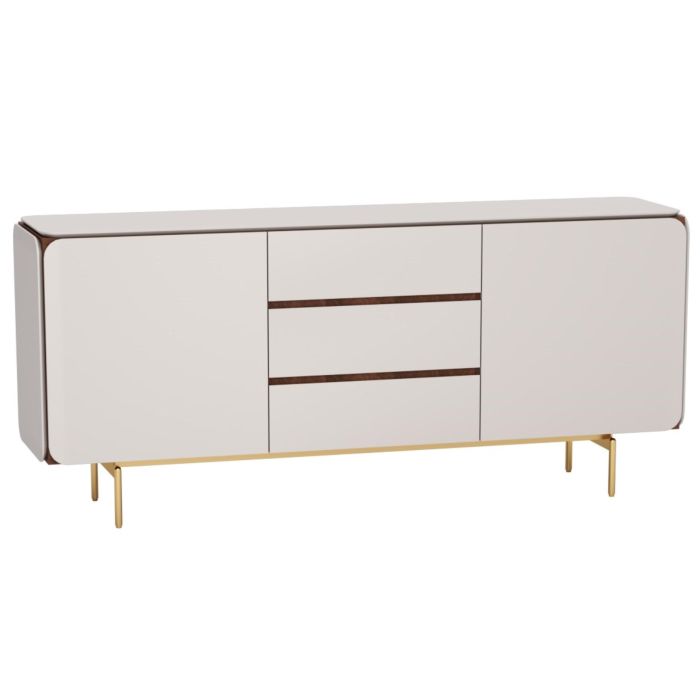 Buffet Moderno DKD Home Decor Blanco Marron 41.5 x 80 x 183 cm