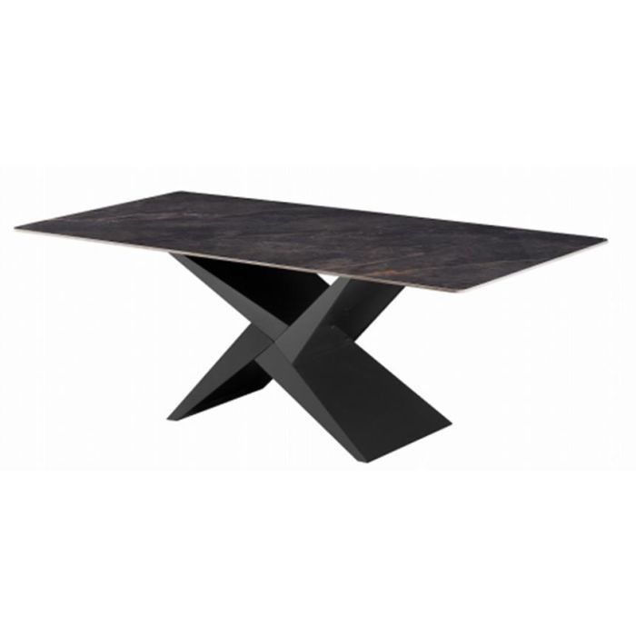 Mesa Comedor Moderno DKD Home Decor Negro 90 x 75 x 180 cm