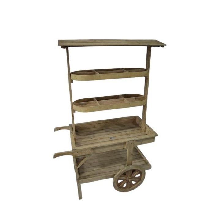 Carro Shabby DKD Home Decor Natural 53 x 167 x 108 cm