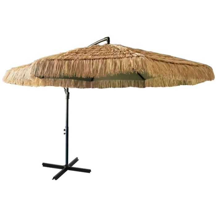 Parasol Terraza Y Jardin DKD Home Decor Marron Gris Oscuro 290 x 250 x 350 cm