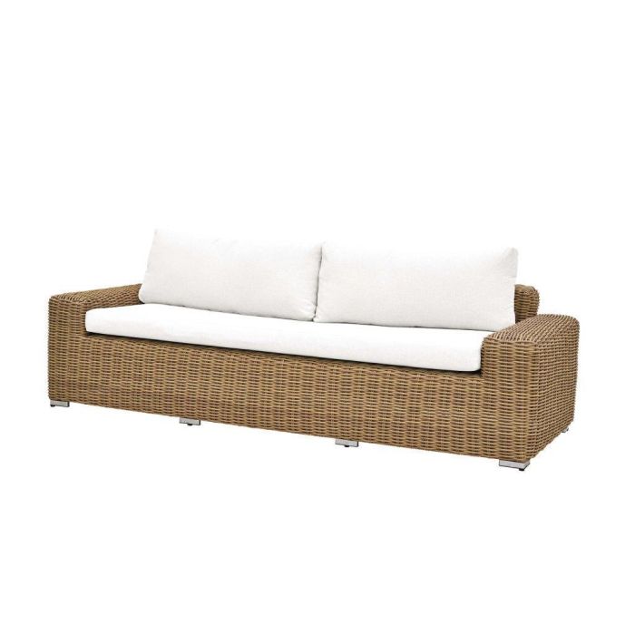 Sofa Terraza Y Jardin DKD Home Decor Marron Claro Beige 87 x 63 x 222 cm