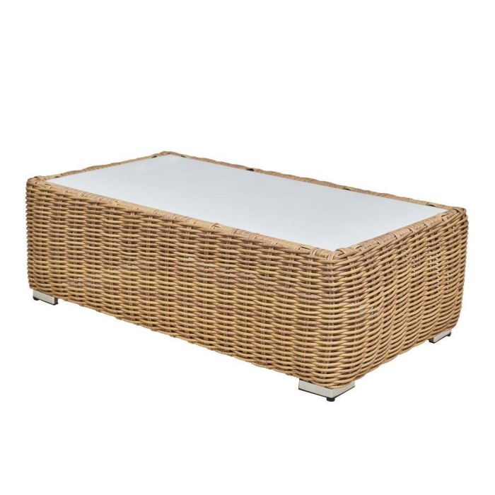 Mesa Centro Terraza Y Jardin DKD Home Decor Marron Claro Beige 60 x 35 x 110 cm