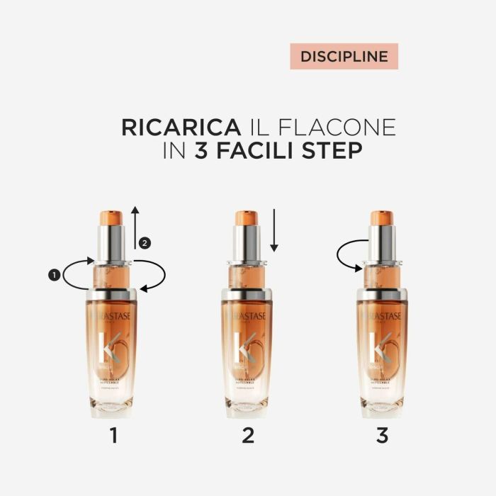 Kerastase F.I.L. N70038245/1 Discipline Oléo-Relax Aceite Capilar Recargable Antifrizz Control Volumen Cabello Rebelde Suavidad 75ml 5