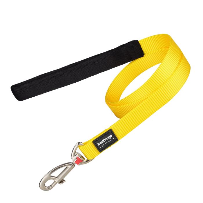 Correa Perro Rd Liso Amarillo 15 mm X 1.2M