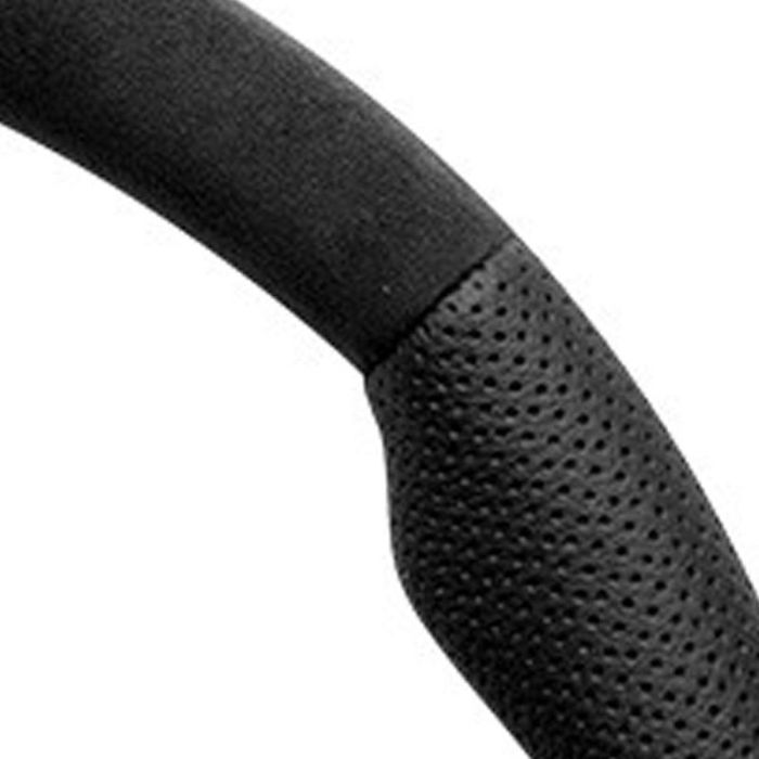 Momo MOMVDKFIGHT35BKR Volante Deportivo Dark Fighter 350 mm Airleather Alcantara, almohadilla cuero negro, fabricado en Italia 2