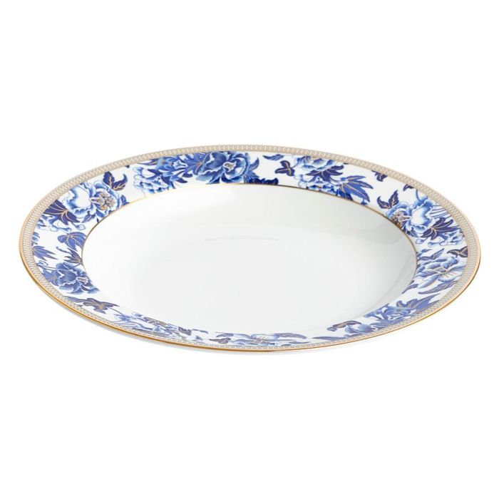 Wedgwood Plato Hondo Hibiscus 23 cm (4 Unidades) con Franjas de Oro de 22 Quilates Apto para lavavajillas 2