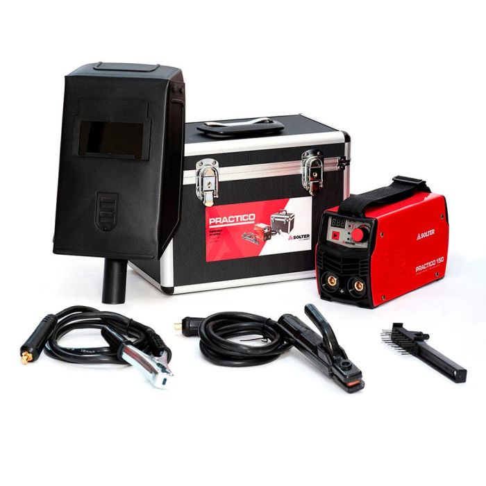 Equipo soldador 7000w inverter practico 150 con accesorios solter 1