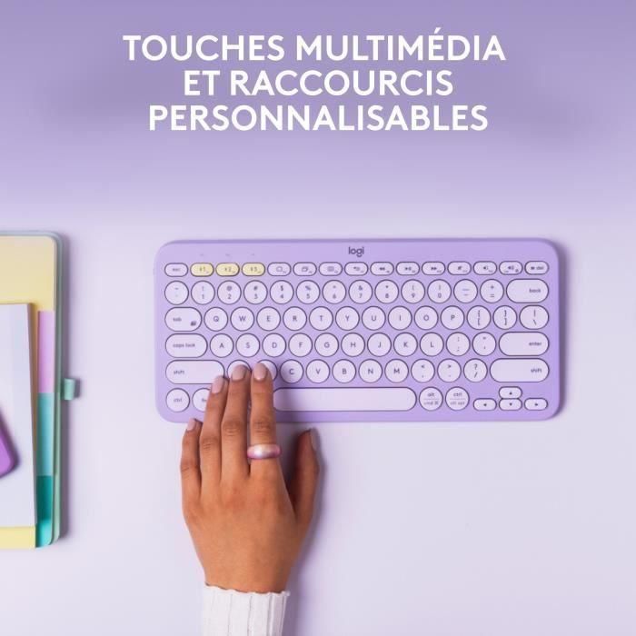 Logitech - teclado inalámbrico K380 - Lemonada de lavanda 1 Logitech - teclado inalámbrico K380 - Lemonada de lavanda 1