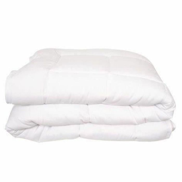 Domiva Duvet 100x140 Blanco - Funda de microfibra, Relleno fibra silicona, Lavable a 95°C