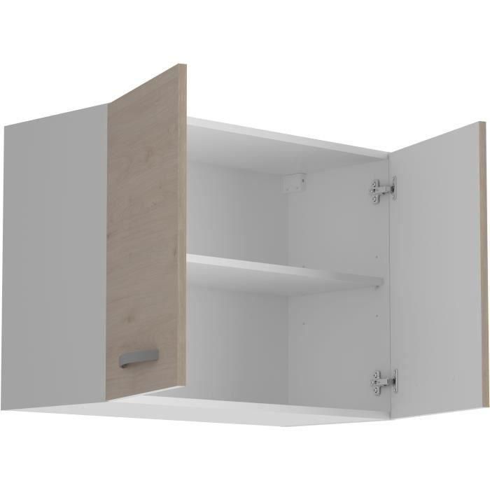 Oslo High Gabinet 2 puertas - Decoración Chene Jackson - L 80 x D 36 x H 58 cm 1 Oslo High Gabinet 2 puertas - Decoración Chene Jackson - L 80 x D 36 x H 58 cm 1