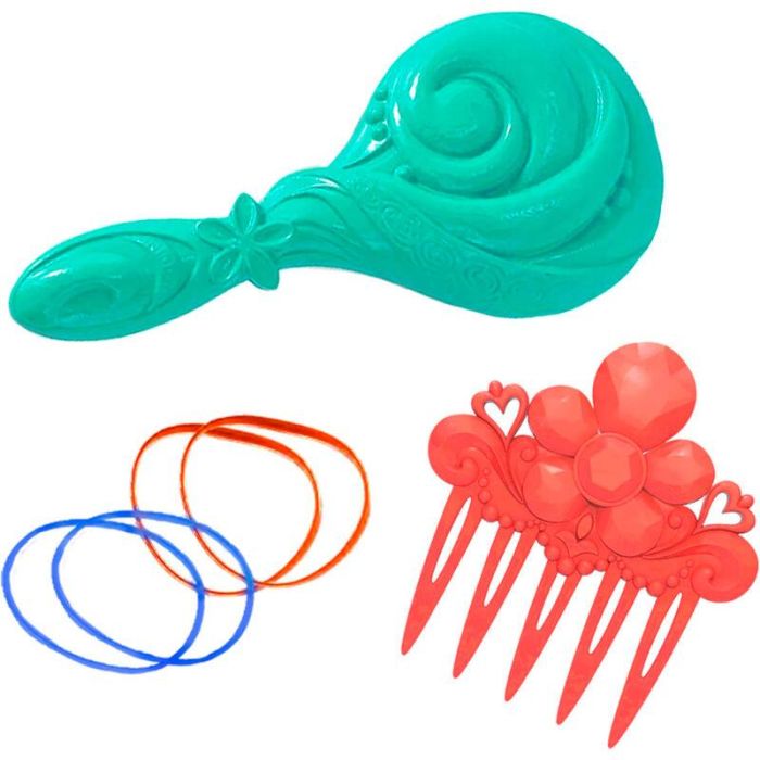 Just Play 87048 Busto de Peinado de Moana Disney Princess Juguete para Niñas +3 Años con Accesorios para Cabello 4