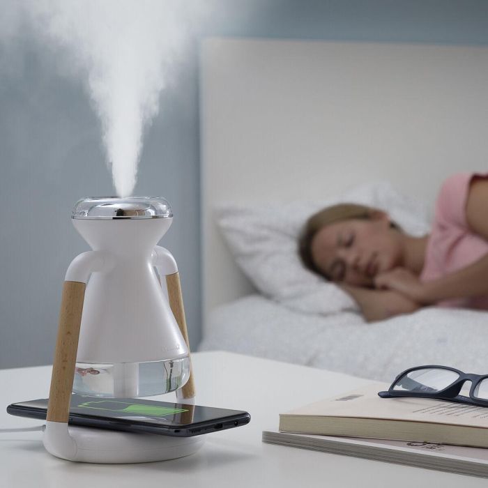 Humidificador Difusor de Aromas y Cargador Inalámbrico 3 en 1 Misvolt InnovaGoods 13 Humidificador Difusor de Aromas y Cargador Inalámbrico 3 en 1 Misvolt InnovaGoods 13
