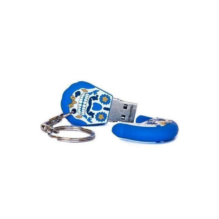 Pendrive 32GB Tech One Tech Calavera Blue Monday USB 2.0 1 Pendrive 32GB Tech One Tech Calavera Blue Monday USB 2.0 1