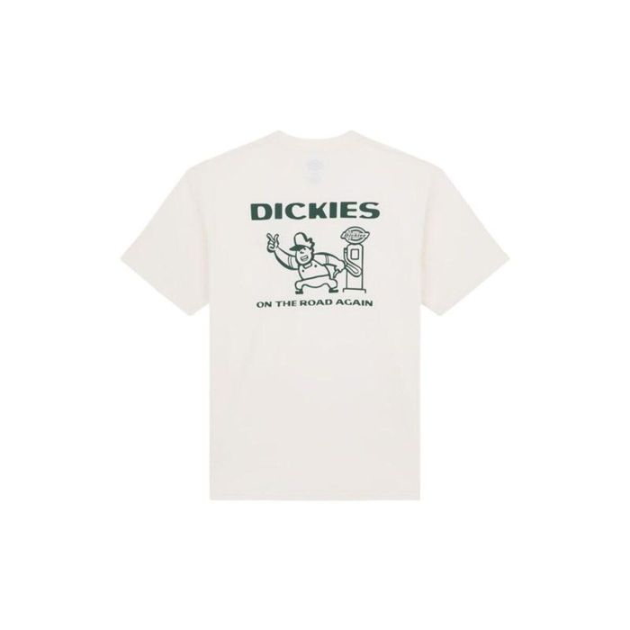 Camiseta de Manga Corta Hombre Dickies Burns Ss Blanco XL 6