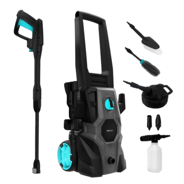 Cecotec 08137 Limpiadora de alta presión o Hidrolimpiadora Vertical Eléctrico 468 l/h 1600 W Negro, Gris Cecotec 08137 Limpiadora de alta presión o Hidrolimpiadora Vertical Eléctrico 468 l/h 1600 W Negro, Gris