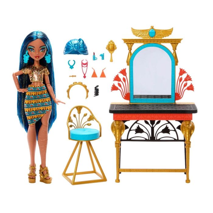 Muñeca Monster High Cleo De Nile Y Tocador Hxh96 Mattel 2