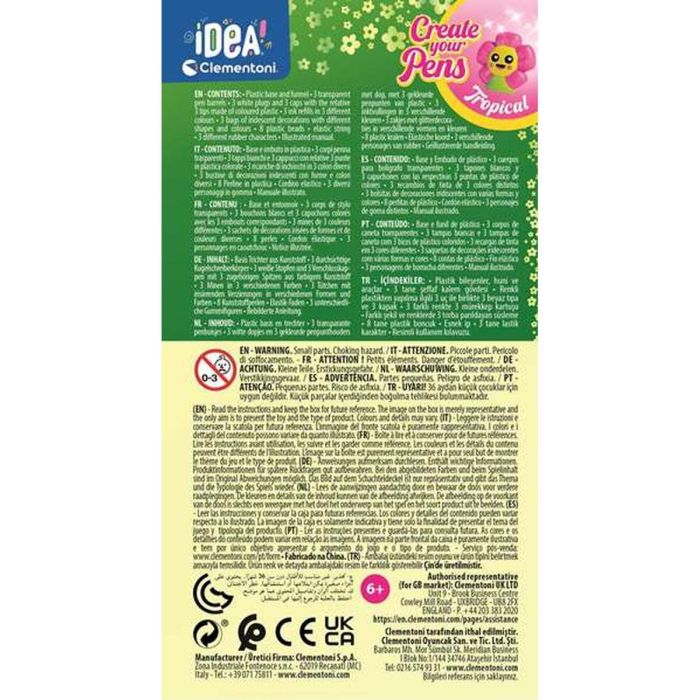 Clementoni 18828 Laboratorio De Bolis Monster Kit Creativo para Montar y Personalizar 3 Bolígrafos con 4 Tintas y 3 Personajes +6 Años 14 Clementoni 18828 Laboratorio De Bolis Monster Kit Creativo para Montar y Personalizar 3 Bolígrafos con 4 Tintas y 3 Personajes +6 Años 14