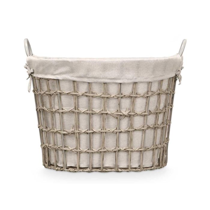 Cesto Ovalado Asas Bajo Gris Kipit 51X41CM (6 Unidades) 2 Cesto Ovalado Asas Bajo Gris Kipit 51X41CM (6 Unidades) 2