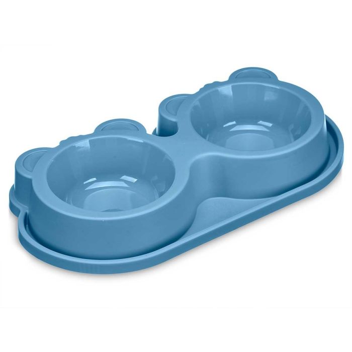 Comedero Doble Plastico Grd Surtidos Mascow 38X4CM (12 Unidades) 1 Comedero Doble Plastico Grd Surtidos Mascow 38X4CM (12 Unidades) 1