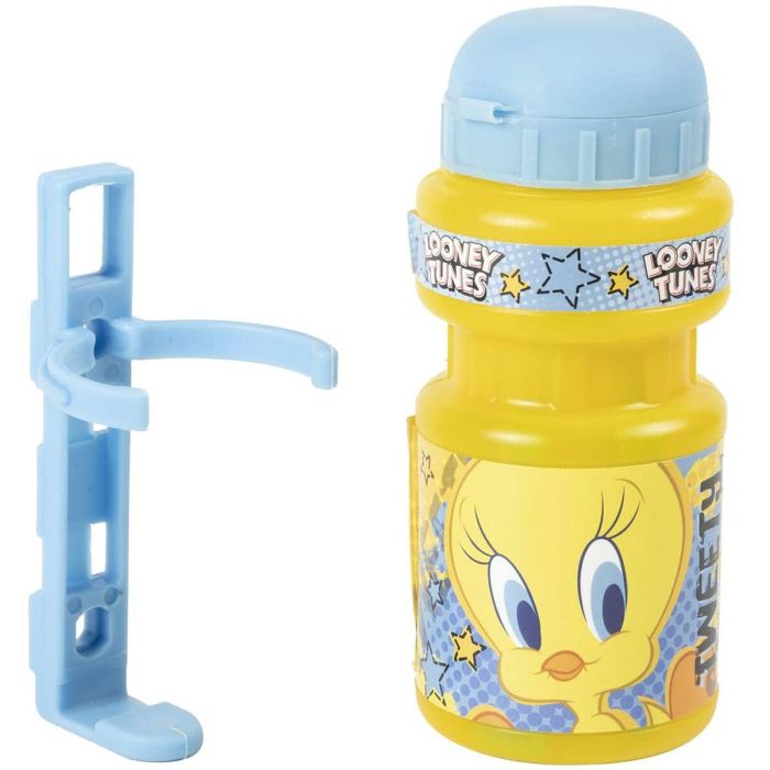 Looney Tunes I172 CZ10968 Botella de Agua de 350 ml y Portabotellas para Bicicleta de Niño con Diseño de Piolín y Silvestre 2
