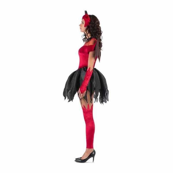 Disfraz diablesa tocado, alas, vestido con cola, guantes y calientapiernas talla m 6 Disfraz diablesa tocado, alas, vestido con cola, guantes y calientapiernas talla m 6