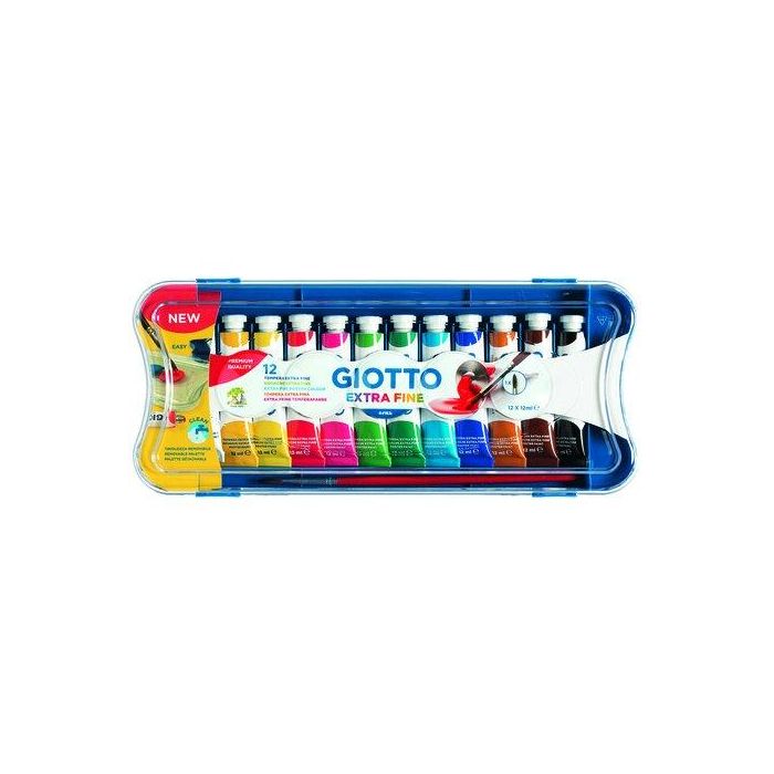 Tempera Giotto 12 Ml (Tubo) Estuche De 12