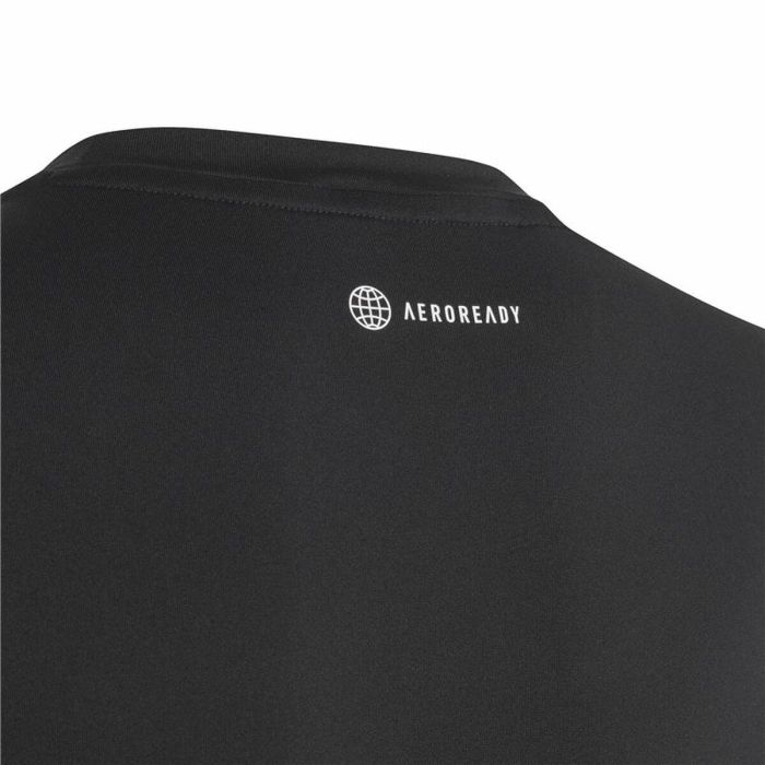 Camiseta de Manga Corta Infantil Adidas Icons Negro 2