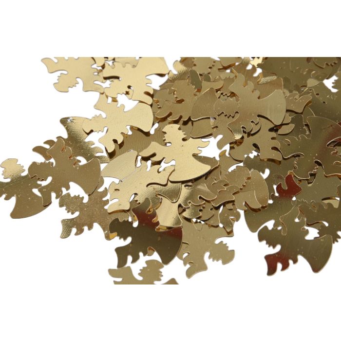 DKD Home Decor Decoración Navidad Moderna Ángeles de PVC, Dorado y Plateado, Pack de 2 Unidades 3