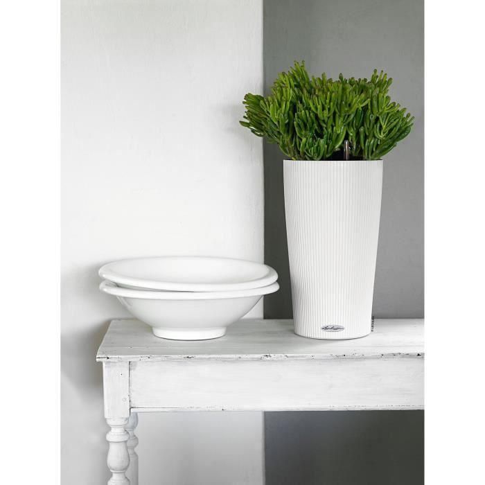 Jardinera - Cilindro color 23 - Kit completo - Blanco - 6 L - LECHUZA 2