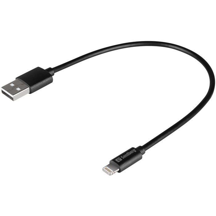 Sandberg USB to Lightning MFI 0.2m Black Sandberg USB to Lightning MFI 0.2m Black