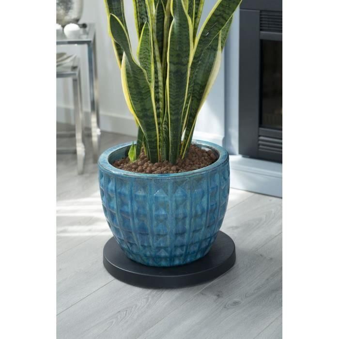 Nature Mesa enrollable para plantas de Polipropileno, base redonda con ruedas para macetas, Ø29.2 cm de diámetro, 4 cm de altura 4 Nature Mesa enrollable para plantas de Polipropileno, base redonda con ruedas para macetas, Ø29.2 cm de diámetro, 4 cm de altura 4