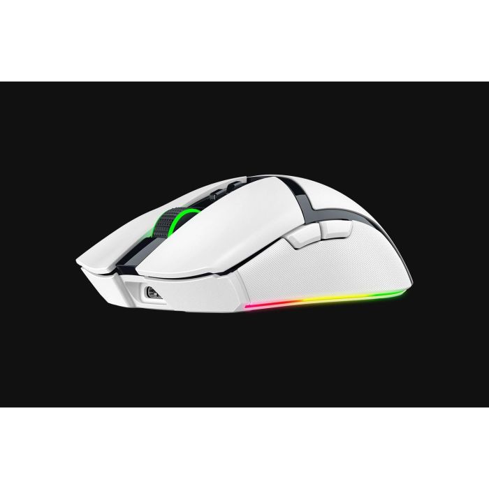 Razer Ratón Cobra Pro Blanco RZ01-04660200-R3G1 - Diseño Liviano, Sensor Óptico 30K, Chroma RGB, HyperSpeed Wireless 2