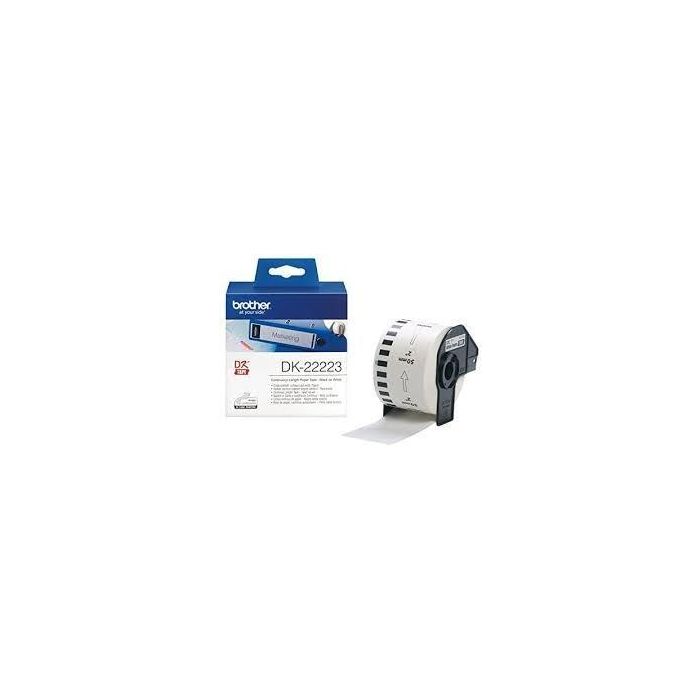 Brother Cinta Continua de Papel Térmico Adhesivo Blanco 50 mm x 30,48M Brother Cinta Continua de Papel Térmico Adhesivo Blanco 50 mm x 30,48M
