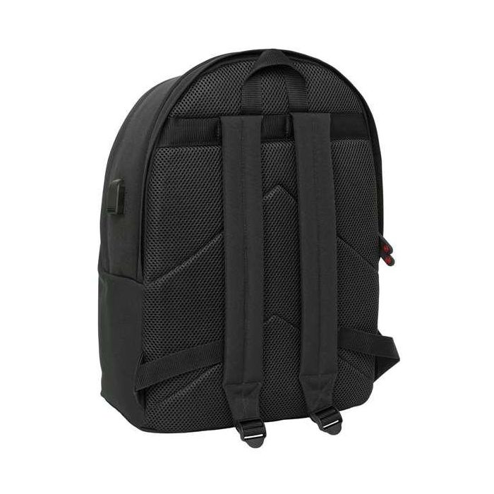 El Ganso Mochila Doble para Portátil 15,6" + USB Basics Black 31x44x18 cm 1