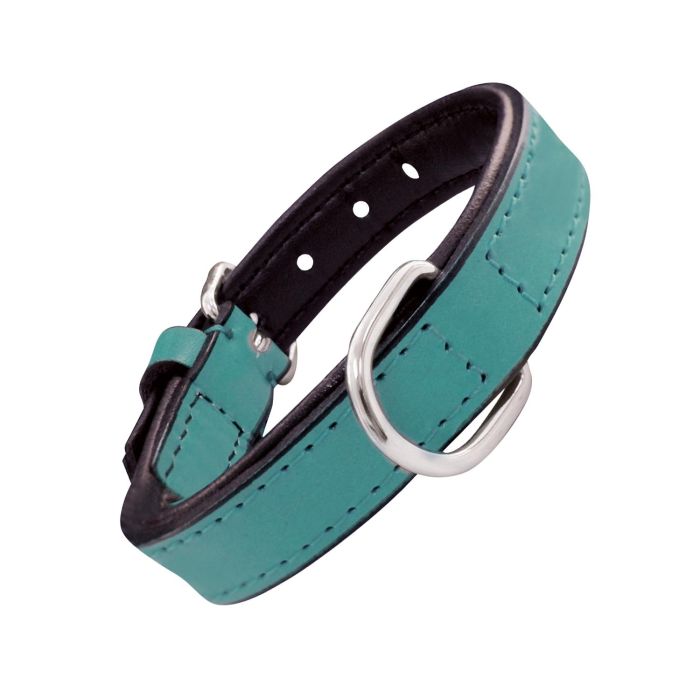 Collar Piel Acolchado 35 cm X 15 mm Turquesa 3 Collar Piel Acolchado 35 cm X 15 mm Turquesa 3