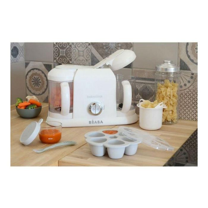 Beaba Babycook Duo Robot de Cocina para Bebés 4 en 1 Vapor, Mezcla, Descongela, Recalienta, 2200ml, Blanco y Plata 3 Beaba Babycook Duo Robot de Cocina para Bebés 4 en 1 Vapor, Mezcla, Descongela, Recalienta, 2200ml, Blanco y Plata 3