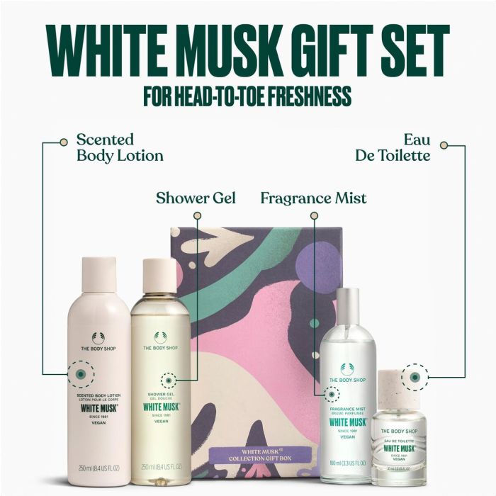 Set de Perfume Mujer The Body Shop WHITE MUSK 4 Piezas 4 Set de Perfume Mujer The Body Shop WHITE MUSK 4 Piezas 4