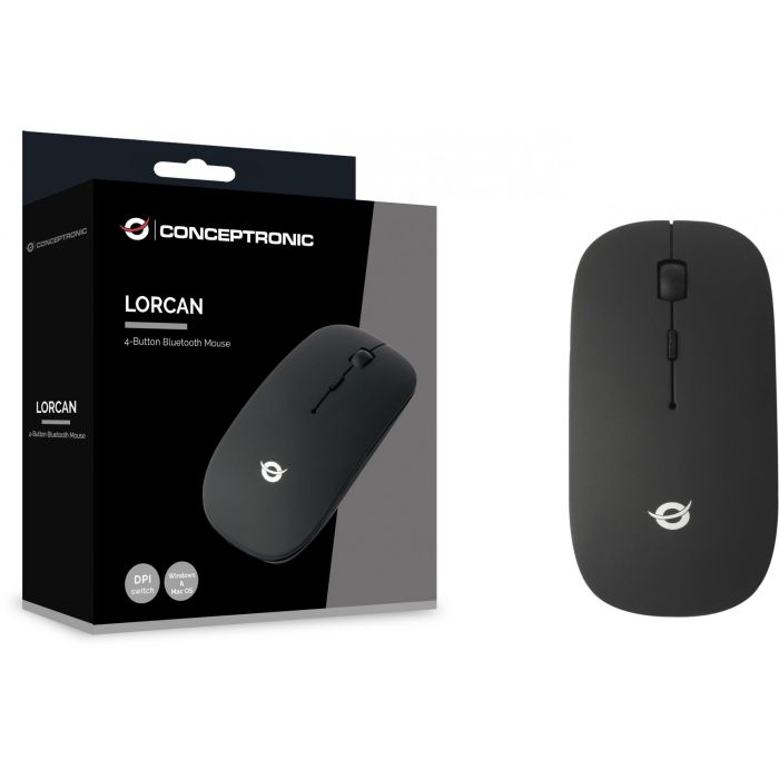 CONCEPTRONIC LORCAN01B 4-Tasten Bluetooth Maus schwarz 3