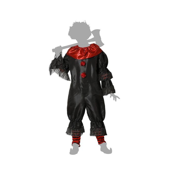 Disfraz Payaso Diabólico Adulto Negro M-L 4 Disfraz Payaso Diabólico Adulto Negro M-L 4