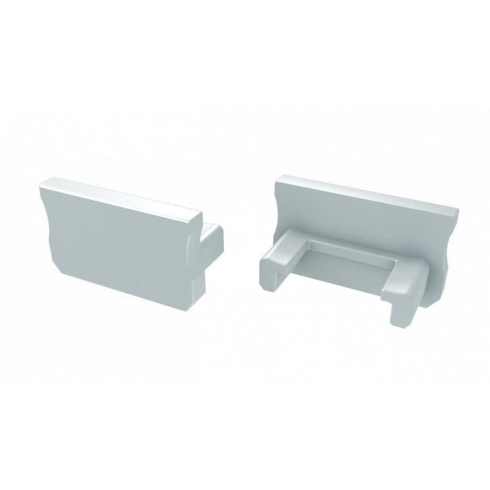 Tapón Final Perfil Tipo A Aluminio Plata Con Agujero 148 caracteres