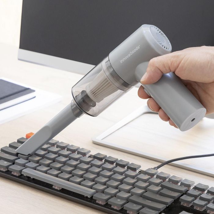 Mini Aspirador de Mano Inalámbrico Recargable Recuum InnovaGoods 10 Mini Aspirador de Mano Inalámbrico Recargable Recuum InnovaGoods 10
