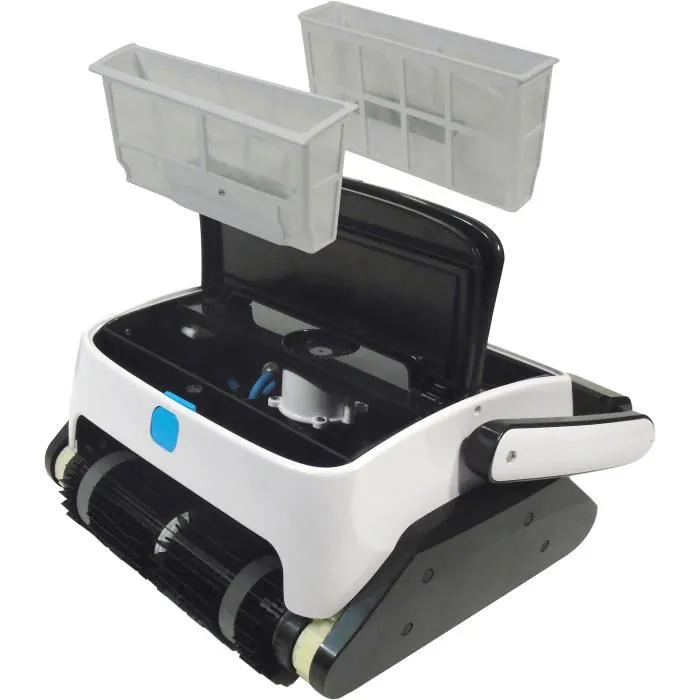 Ubbink Roboclean 3 Limpiafondos Automático para Piscinas (Paredes, Fondo, Línea de Agua) con Cable de 15m y Filtración 100µ