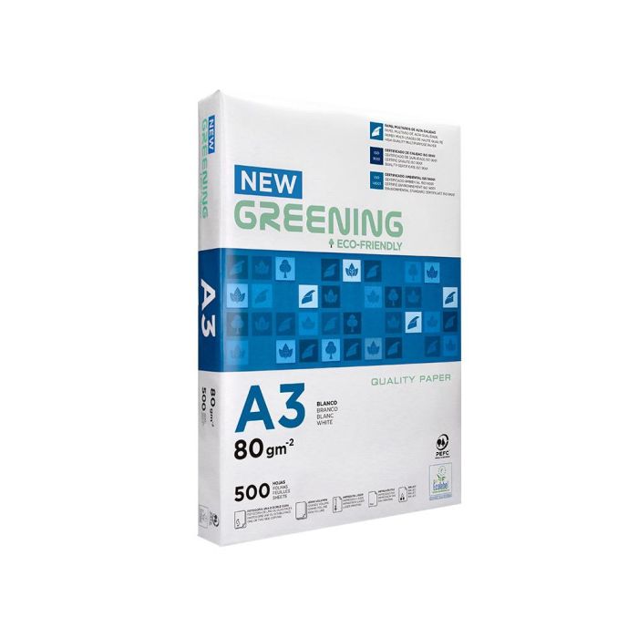 Papel Fotocopiadora Greening Din A3 80 gramos Paquete De 500 Hojas 150 unidades 2