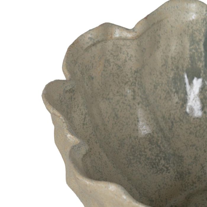 Centro Mesa Verde Cerámica Decoración 42 X 42 X 19 cm