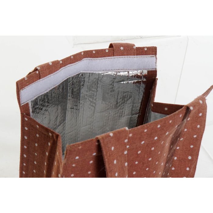 DKD Home Decor Basicos Bolsa Termica Marron Turquesa 10 x 43 x 20 cm (12 Unidades) 3
