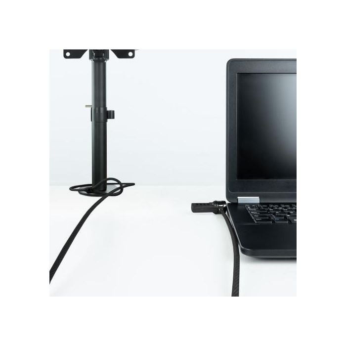 TOOQ Cable de Seguridad T-LOCK con Combinacion para Portatiles 1.5 metros, Gris Oscuro 7 TOOQ Cable de Seguridad T-LOCK con Combinacion para Portatiles 1.5 metros, Gris Oscuro 7