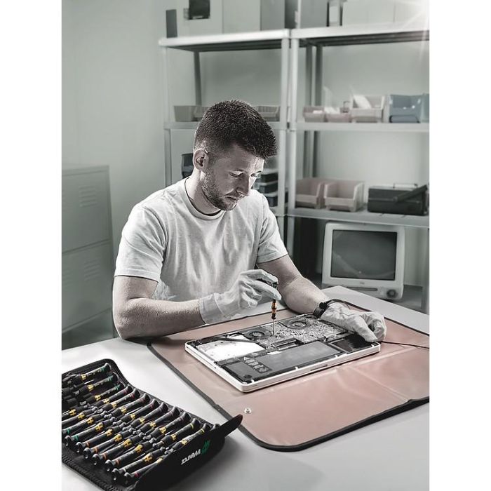 Wera 05134019001 Kraftform Micro Big Pack ESD, juego de destornilladores electrónicos de 25 piezas, negro/amarillo 1 Wera 05134019001 Kraftform Micro Big Pack ESD, juego de destornilladores electrónicos de 25 piezas, negro/amarillo 1