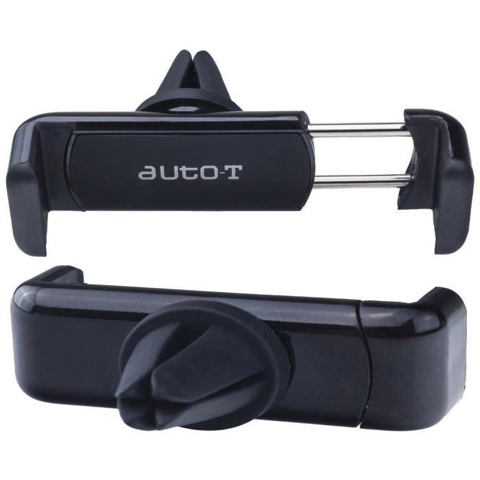 Auto-T Soporte discreto para smartphone de coche en rejilla de ventilación, universal, ajustable 5.5-8.5 cm, pinza con agarre 1 Auto-T Soporte discreto para smartphone de coche en rejilla de ventilación, universal, ajustable 5.5-8.5 cm, pinza con agarre 1