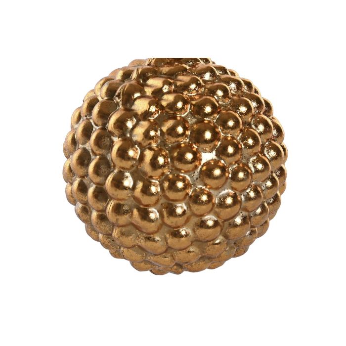 DKD Home Decor Adorno Colgante Navidad Tradicional, Set 12 Unidades para Árbol, Diseño Dorado PVC, 8.5 x 8.5 x 8.5 cm 2