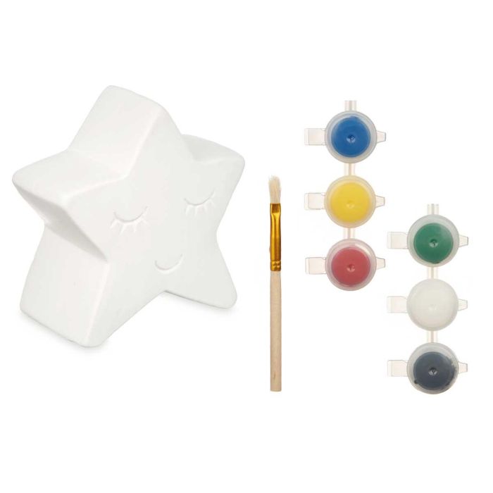 Hucha Pintar Estrella 6 Colores Pincel Pincello 12CM (24 Unidades) 1 Hucha Pintar Estrella 6 Colores Pincel Pincello 12CM (24 Unidades) 1